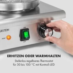 Wurstfabrik Pro 550 Hot Dog Maker 550W 2 Spieße 5L 30-100°C Edelstahl -Haushaltsgeräte Store 10034453 de 0003 logo