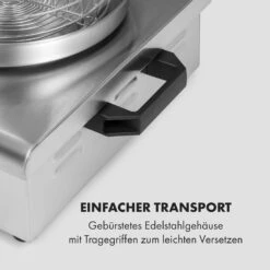 Wurstfabrik Pro 550 Hot Dog Maker 550W 2 Spieße 5L 30-100°C Edelstahl -Haushaltsgeräte Store 10034453 de 0007 logo