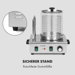 Wurstfabrik Pro 550 Hot Dog Maker 550W 2 Spieße 5L 30-100°C Edelstahl -Haushaltsgeräte Store 10034453 de 0008 logo