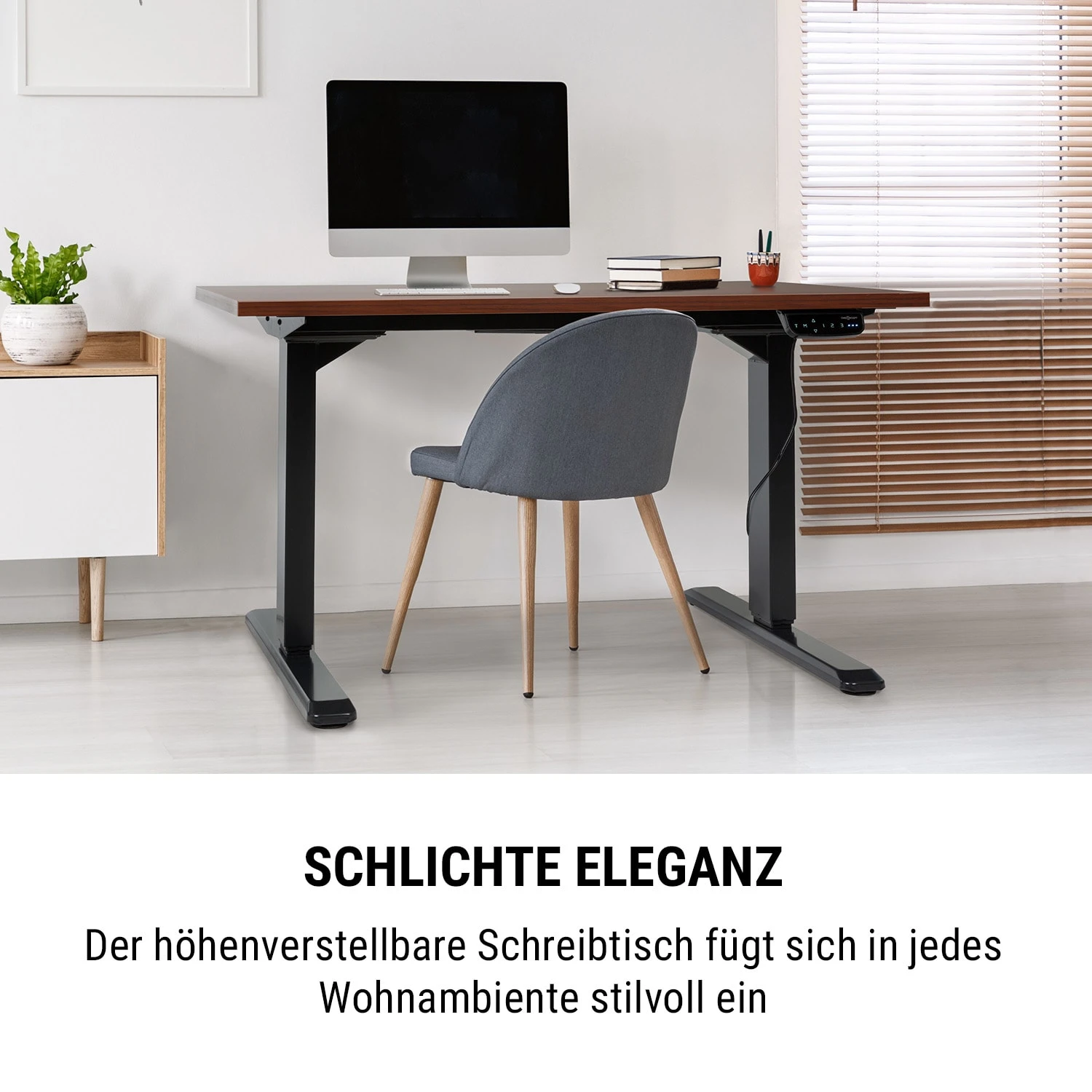 Multidesk Comfort Schreibtisch Elektrisch Höhenverstellbar 62-128 Cm 2 Multidesk Comfort Schreibtisch Elektrisch Höhenverstellbar 62-128 Cm – Bild 2