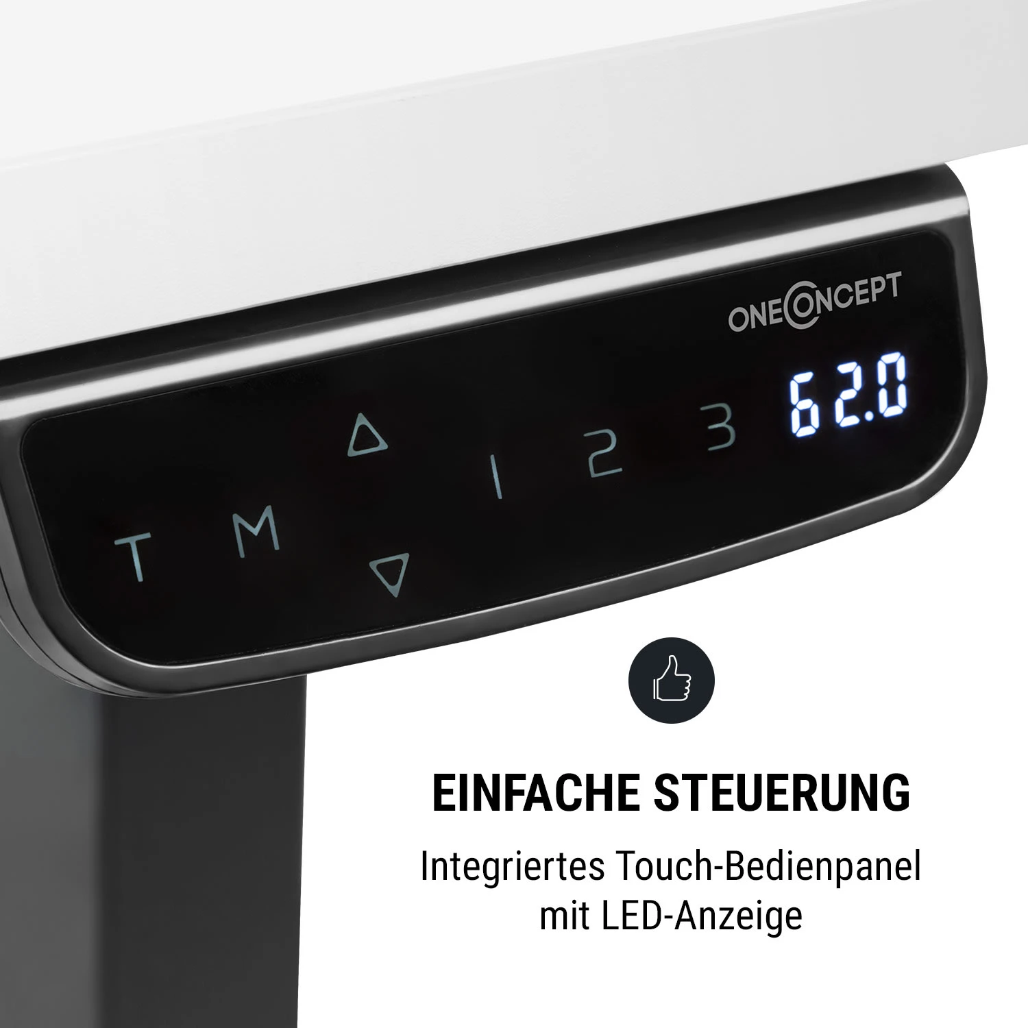 Multidesk Comfort Schreibtisch Elektrisch Höhenverstellbar 62-128 Cm 3 Multidesk Comfort Schreibtisch Elektrisch Höhenverstellbar 62-128 Cm – Bild 3