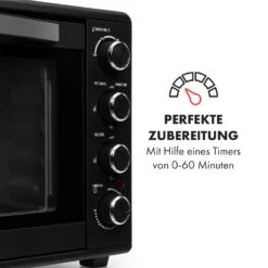 Masterchef 60 Mini-Backofen 60l 2000W 100-230 °C Timer Schwarz -Haushaltsgeräte Store 10034498 de 0005 logo