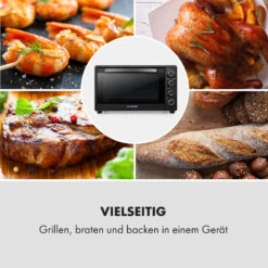 Masterchef 60 Mini-Backofen 60l 2000W 100-230 °C Timer Schwarz -Haushaltsgeräte Store 10034498 de 0007 logo