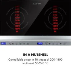 Cucinata Induktionskochfeld 3100W 10 Leistungsstufen 200-1300W 9 Cucinata Induktionskochfeld 3100W 10 Leistungsstufen 200-1300W -Haushaltsgeräte Store 10034503 yy 0004 logo Klarstein Cucinata Induktionskochfeld 3100 W