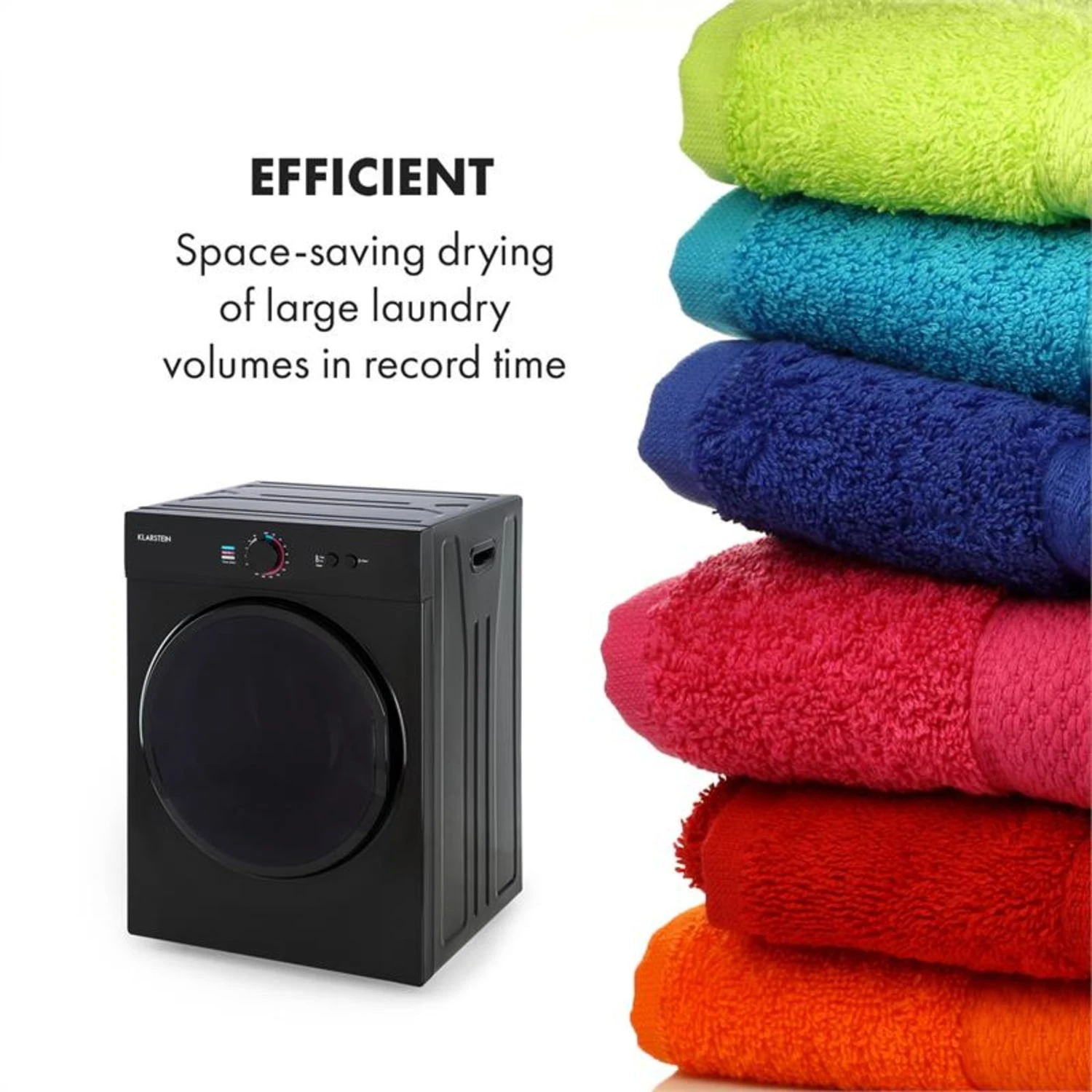 Jet Set Mini-Wäschetrockner Ablufttrockner 1020W EEK C 3kg 50cm 5 Jet Set Mini-Wäschetrockner Ablufttrockner 1020W EEK C 3kg 50cm – Bild 5