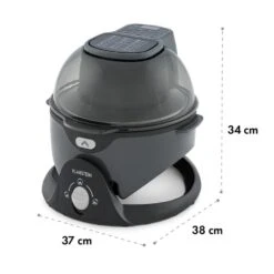 VitAir Pommesmaster Heißluftfritteuse 360° 1400W 50-240°C Timer -Haushaltsgeräte Store 10034529 yy 0011 logo Klarstein VitAir Swing Heissluftfritteuse schwarz