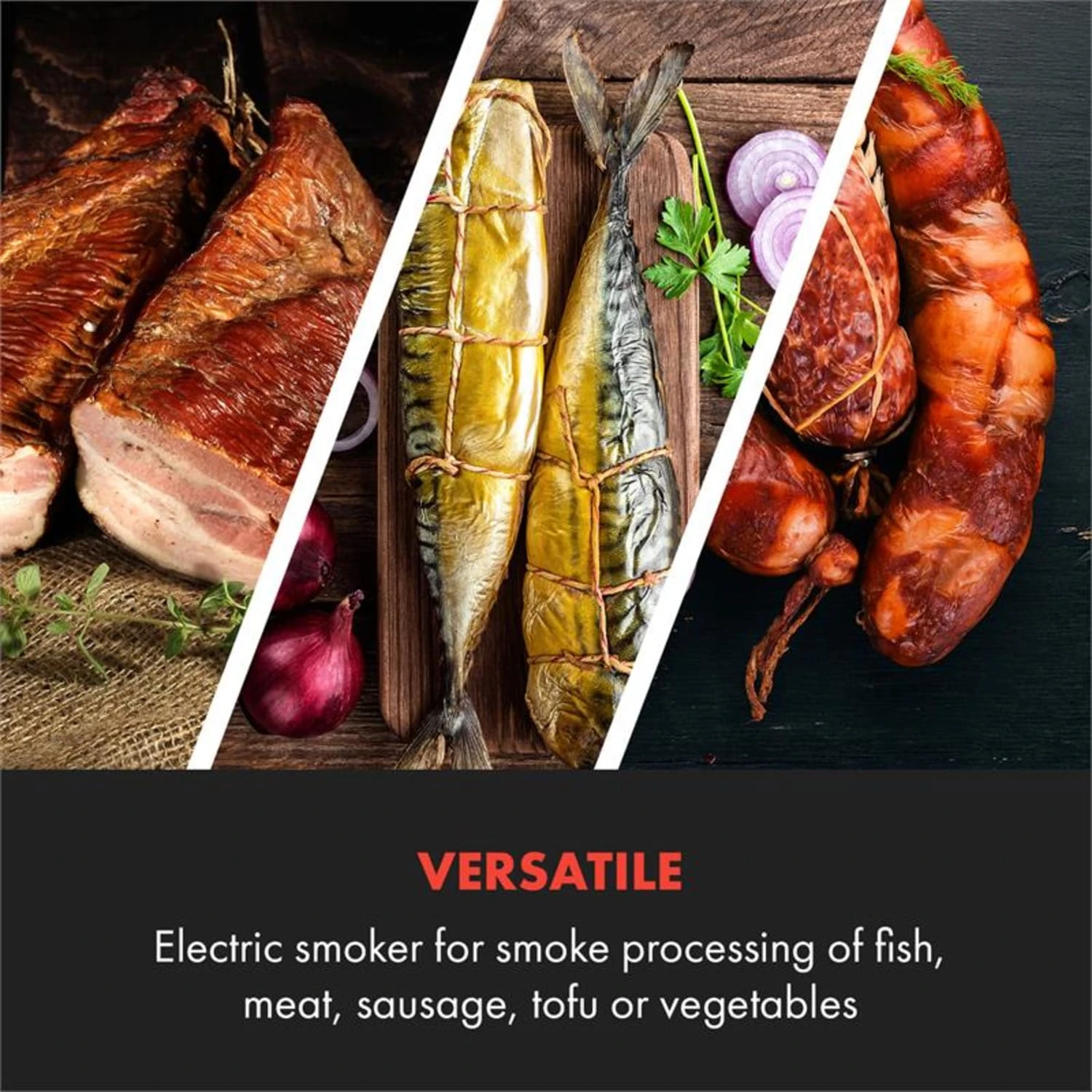 Flintstone Räucherofen 1600W Thermometer Edelstahl Elektrisch 6 Flintstone Räucherofen 1600W Thermometer Edelstahl Elektrisch – Bild 6