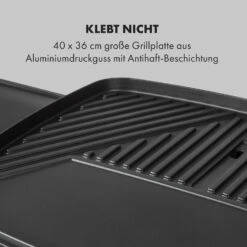 Gatsby Elektrogrill 2000W Antihaft-Grillfläche Seitentische Schwarz -Haushaltsgeräte Store 10034706 de 0004 logo