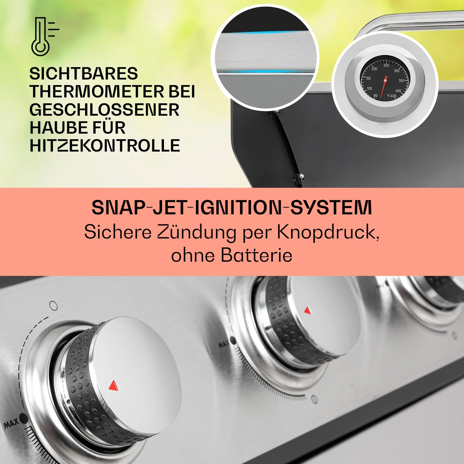 Tomahawk Gasgrill 5x3,6 KW + 2,7 KW Brenner 80x43,5 Cm Grill Edelstahl 4 Tomahawk Gasgrill 5x3,6 KW + 2,7 KW Brenner 80x43,5 Cm Grill Edelstahl – Bild 4