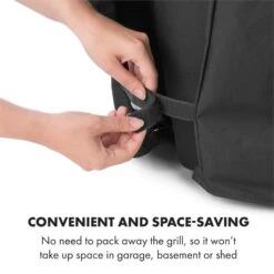 Tomahawk Wetterschutzhaube 600D Canvas 30/70% PE/PVC Schwarz -Haushaltsgeräte Store 10034713 yy 0006 logo Klarstein Tomahawk Wetterschutzhaube 140cm