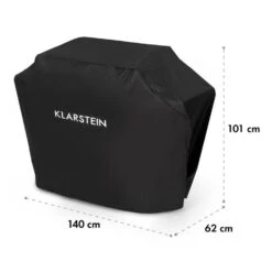 Tomahawk Wetterschutzhaube 600D Canvas 30/70% PE/PVC Schwarz -Haushaltsgeräte Store 10034713 yy 0007 logo Klarstein Tomahawk Wetterschutzhaube 140cm