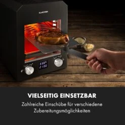Hannibal Hochtemperaturgrill Indoor 2.200W 850°C Edelstahl Schwarz -Haushaltsgeräte Store 10034804 de 0006 logo