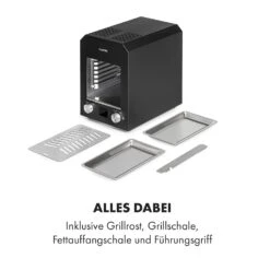 Hannibal Hochtemperaturgrill Indoor 2.200W 850°C Edelstahl Schwarz -Haushaltsgeräte Store 10034804 de 0008 logo