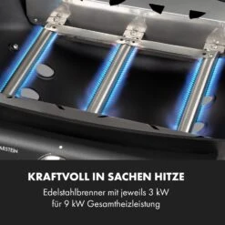 Vanquish Gasgrill 3 Edelstahlbrenner 3 X 3 KW 63,5 X 45 Cm Grillfläche 12 Vanquish Gasgrill 3 Edelstahlbrenner 3 X 3 KW 63,5 X 45 Cm Grillfläche -Haushaltsgeräte Store 10034805 de 0004 logo