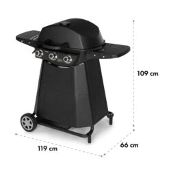 Vanquish Gasgrill 3 Edelstahlbrenner 3 X 3 KW 63,5 X 45 Cm Grillfläche 17 Vanquish Gasgrill 3 Edelstahlbrenner 3 X 3 KW 63,5 X 45 Cm Grillfläche -Haushaltsgeräte Store 10034805 yy 0009 logo Klarstein Vanquish Gasgrill schwarz