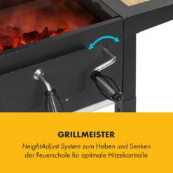 Meat Machine Holzkohlegrill BBQ 45x32,5cm Thermometer Bodenrollen -Haushaltsgeräte Store 10034819 de 0004 logo