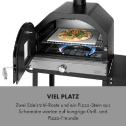 Pizzaiolo Pro Pizza-Gasgrill 76x143x66cm Schamottestein Stahl Mobil -Haushaltsgeräte Store 10034844 de 0003 logo