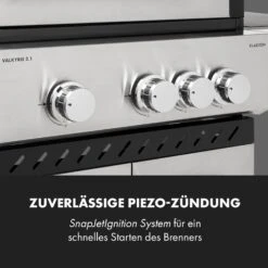 Valkyrie Gasgrill 3x3,2 + 2,9 KW Sichtfenster 54x42 Cm Grill Edelstahl -Haushaltsgeräte Store 10034845 de 0009 logo