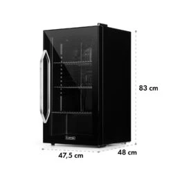 Beersafe XXL Onyx Kühlschrank 80 Liter 3 Böden Panoramaglastür -Haushaltsgeräte Store 10034848 yy 0009 logo