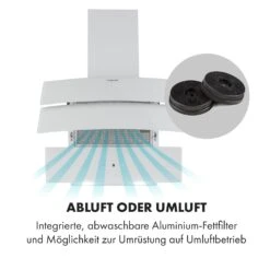 Antonia Dunstabzugshaube Kopffrei 60cm 350m³/h Touch-Bedienfeld Glas -Haushaltsgeräte Store 10034867 de 0003 logo