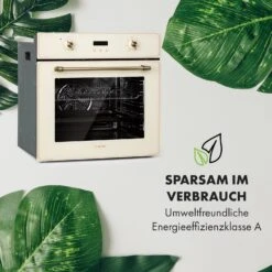 Elizabeth Einbaubackofen Retro 2200W 70L 50 - 250 °C Timer Display 15 Elizabeth Einbaubackofen Retro 2200W 70L 50 - 250 °C Timer Display -Haushaltsgeräte Store 10034881 de 0007 logo
