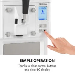 Sweet Sundae Eiscrememaschine Kompressor 1,5l Edelstahl Weiß 16 Sweet Sundae Eiscrememaschine Kompressor 1,5l Edelstahl Weiß -Haushaltsgeräte Store 10034912 uk 0007 logo Klarstein Sahnehaeubchen Eiscrememaschine weiss