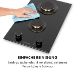 Goldflame Domino Gaskochfeld 2-flammig Messing-Brenner Glaskeramik -Haushaltsgeräte Store 10034971 de 0008 logo