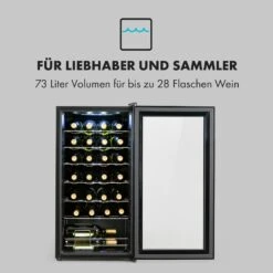 Shiraz 28 Uno Weinkühlschrank 74l 28Fl Touch-Bedienfeld 5-18°C -Haushaltsgeräte Store 10035029 de 0003 logo