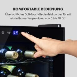 Shiraz 28 Uno Weinkühlschrank 74l 28Fl Touch-Bedienfeld 5-18°C -Haushaltsgeräte Store 10035029 de 0004 logo