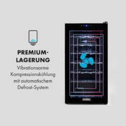 Shiraz 28 Uno Weinkühlschrank 74l 28Fl Touch-Bedienfeld 5-18°C -Haushaltsgeräte Store 10035029 de 0005 logo