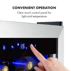 Vinamour 48 Uno Weinkühlschrank 128l 48Fl 3 Einschübe 4-18°C -Haushaltsgeräte Store 10035066 yy 0006 logo Klarstein Vinamour 48 Uno Weinkuehlschrank