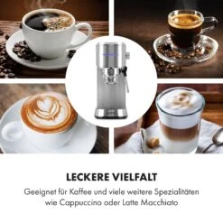 Futura Espressomaker 20 Bar 1450 Watt 20 Bar Wassertank: 1,25 Liter Rostfreier Edelstahl -Haushaltsgeräte Store 10035183 de 0005 logo