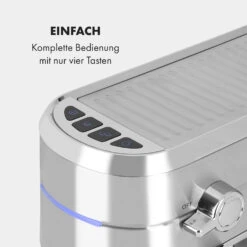 Futura Espressomaker 20 Bar 1450 Watt 20 Bar Wassertank: 1,25 Liter Rostfreier Edelstahl -Haushaltsgeräte Store 10035183 de 0006 logo