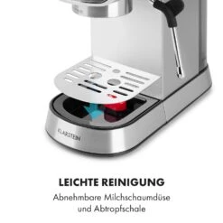 Futura Espressomaker 20 Bar 1450 Watt 20 Bar Wassertank: 1,25 Liter Rostfreier Edelstahl -Haushaltsgeräte Store 10035183 de 0009 logo