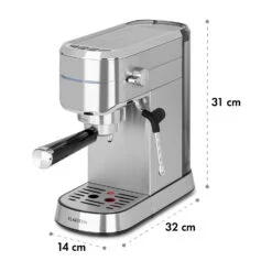 Futura Espressomaker 20 Bar 1450 Watt 20 Bar Wassertank: 1,25 Liter Rostfreier Edelstahl -Haushaltsgeräte Store 10035183 yy 0010 logo