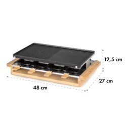 Tournedo Raclette 1200W Aluminiumguss 8 Personen Holz-Dekor 17 Tournedo Raclette 1200W Aluminiumguss 8 Personen Holz-Dekor -Haushaltsgeräte Store 10035219 yy 0009 logo Klarstein Tournedo Raclette Holz Dekor