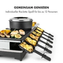 Fonduelette XL 3-in-1 Raclettegrill Fondue Naturstein 1650W 12 Pers -Haushaltsgeräte Store 10035220 de 0005 logo