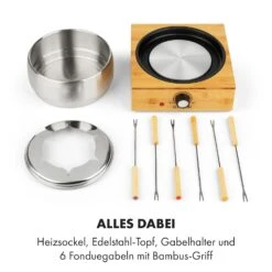 Bambus Fondue Edelstahl-Topf 800W -Haushaltsgeräte Store 10035221 de 0004 logo