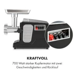 Kraftprotz Elektrischer Fleischwolf 700 W Kupfermotor Hack Wurst Kebbe Edelstahl 12 Kraftprotz Elektrischer Fleischwolf 700 W Kupfermotor Hack Wurst Kebbe Edelstahl -Haushaltsgeräte Store 10035233 de 0005 logo