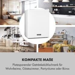 Klarstein Happy Hour Minibar 40L 5-15°C 23 DB LED-Licht -Haushaltsgeräte Store 10035245 de 0003 logo