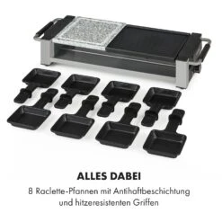 Bistecca Raclette 1200W Metall / Stein 8 Personen Kontroll-LED 13 Bistecca Raclette 1200W Metall / Stein 8 Personen Kontroll-LED -Haushaltsgeräte Store 10035293 de 0006 logo