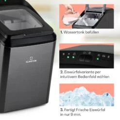Partytime Eiswürfelmaschine Klareis 15kg/24h Edelstahl -Haushaltsgeräte Store 10035295 de 0004 usp
