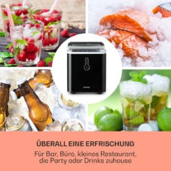 Chillout Eiswürfelmaschine Bulleteis 12kg/24h Wassertank: 1,5 L -Haushaltsgeräte Store 10035320 de 0003 usp