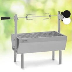 Sauenland Mini Rotisserie-Grill Drehspieß 4W 12kg Max. Edelstahl