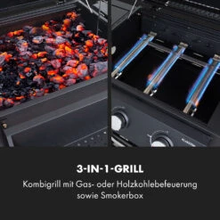 Kingsville Smoker Kombigrill Gas Kohle Smoker 13,5kW 3+1 Brenner 13 Kingsville Smoker Kombigrill Gas Kohle Smoker 13,5kW 3+1 Brenner -Haushaltsgeräte Store 10035409 de 0003 logo