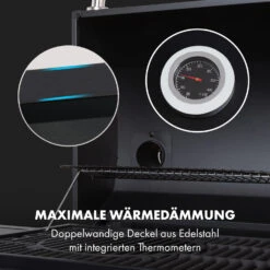 Kingsville Smoker Kombigrill Gas Kohle Smoker 13,5kW 3+1 Brenner 20 Kingsville Smoker Kombigrill Gas Kohle Smoker 13,5kW 3+1 Brenner -Haushaltsgeräte Store 10035409 de 0010 logo