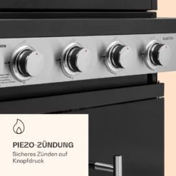 Valdosta 4.1 Gasgrill 4 X 2,8 KW + 2,5 KW Brenner Edelstahl Mobil -Haushaltsgeräte Store 10035415 de 0006 logo