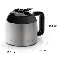 Arabica Thermoskanne Zubehör Ersatz Edelstahl Silber/schwarz -Haushaltsgeräte Store 10035422 yy 0006 dimensions