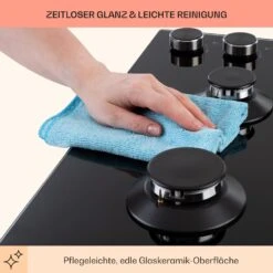 Illuminosa 4 Gaskochfeld 4-flammig Sabaf-Brenner Glaskeramik -Haushaltsgeräte Store 10035464 de 0007 usp