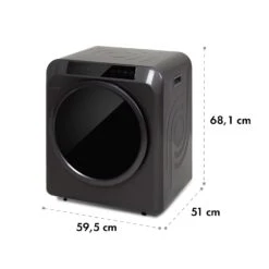 EZ Dry Wäschetrockner Ablufttrockner 1500W 6kg 60cm -Haushaltsgeräte Store 10035544 yy 0008 logo Klarstein Waeschetrockner EZ Dry grau